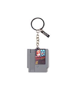 Nintendo Cartridge 3D Rubber Pendant Keychain, Keychain, 10cm, Grey, grau, 10 cm, Schlüsselanhänger von Nintendo