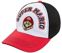 Nintendo Super Mario Herren Baseball Cap Mütze Rot-Schwarz von Nintendo