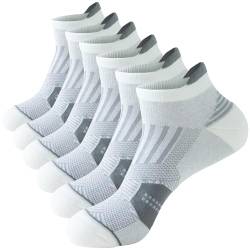 Niofind Sneaker Socken Herren Dame, 6 Paar Atmungsaktive Sportsocken Baumwolle Kurze Laufsocken Unisex 37-42 von Niofind