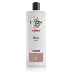 Nioxin System3 Cleanser Shampoo 1000ml - Shampoo für coloriertes Haar mit leichter Ausdünnung von Nioxin