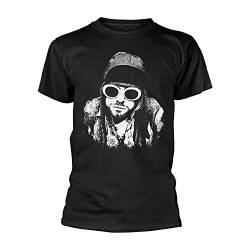 Kurt Cobain One Colour Männer T-Shirt schwarz XL 100% Baumwolle Band-Merch, Bands von Nirvana