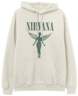 Nirvana Angel Männer Kapuzenpullover beige L 80% Baumwolle, 20% Polyester Band-Merch, Bands von Nirvana