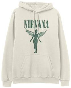 Nirvana Angel Männer Kapuzenpullover beige S 80% Baumwolle, 20% Polyester Band-Merch, Bands von Nirvana