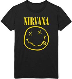 Nirvana 'Flower Sniffin' (Black) T-Shirt (medium) von Nirvana