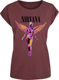 Nirvana In Utero Frauen T-Shirt rot L 100% Baumwolle Band-Merch, Bands von Nirvana