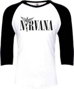 Nirvana In Utero Männer Langarmshirt weiß/schwarz M 100% Baumwolle Band-Merch, Bands von Nirvana
