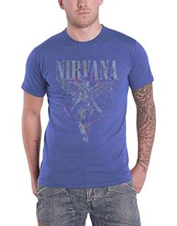 Nirvana In Utero Männer T-Shirt blau meliert L von Nirvana