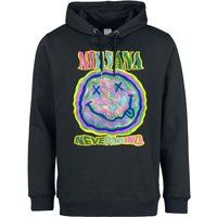 Nirvana Kapuzenpullover - Amplified Collection - Scribble Smiley - S bis 3XL - für Männer - Größe M - schwarz  - Lizenziertes Merchandise! von Nirvana