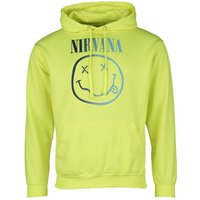 Nirvana Kapuzenpullover - Rainbow Logo - S bis XL - für Männer - Größe M - gelb  - Lizenziertes Merchandise! von Nirvana
