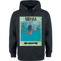 Nirvana Kapuzenpullover - Ripple Overlay - S - für Männer - Größe S - schwarz  - Lizenziertes Merchandise! von Nirvana