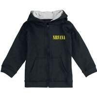 Nirvana Kinder-Kapuzenjacke - Metal Kids - Smiley - 104 bis 164 - für Mädchen & Jungen - Größe 164 - schwarz  - Lizenziertes Merchandise! von Nirvana