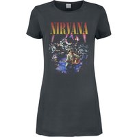 Nirvana Kurzes Kleid - Amplified Collection - Live In NYC - S bis XXL - für Damen - Größe L - charcoal  - Lizenziertes Merchandise! von Nirvana