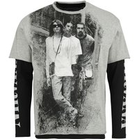 Nirvana Langarmshirt - EMP Signature Collection - S bis XXL - für Männer - Größe L - grau/schwarz  - EMP exklusives Merchandise! von Nirvana