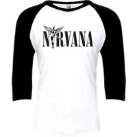 Nirvana Langarmshirt - In Utero - S bis XL - für Männer - Größe L - weiß/schwarz  - Lizenziertes Merchandise! von Nirvana