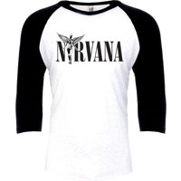 Nirvana Langarmshirt - In Utero - S bis XL - für Männer - Größe S - weiß/schwarz  - Lizenziertes Merchandise! von Nirvana