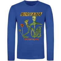 Nirvana Langarmshirt - Reformant Incesticide - S bis XXL - für Männer - Größe M - blau  - Lizenziertes Merchandise! von Nirvana