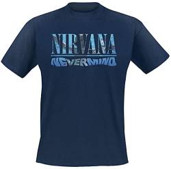 Nirvana Nevermind Männer T-Shirt Navy M 100% Baumwolle Band-Merch, Bands, Nachhaltigkeit von Nirvana