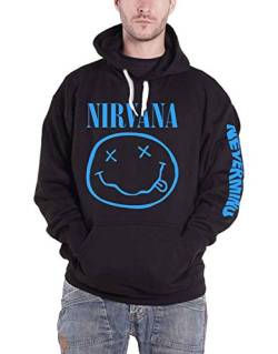 Nirvana Nevermind Smile Männer Kapuzenpullover schwarz L von Nirvana