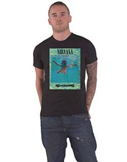 Nirvana Ripple Overlay Männer T-Shirt schwarz L 100% Baumwolle Band-Merch, Bands von Nirvana