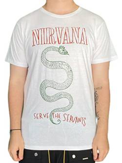 Nirvana Serve The Servants T-Shirt weiß XL von Nirvana