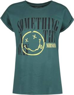 Nirvana Something In The Way Frauen T-Shirt blau M 100% Baumwolle Band-Merch, Bands von Nirvana