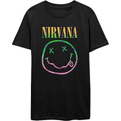 Nirvana Sorbet Ray Männer T-Shirt schwarz L 100% Baumwolle Band-Merch, Bands von Nirvana