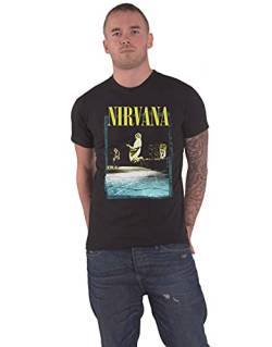 Nirvana Stage Jump T-Shirt schwarz M von Nirvana
