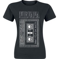 Nirvana T-Shirt - As You Are Tape - S bis XL - für Damen - Größe XL - schwarz  - Lizenziertes Merchandise! von Nirvana