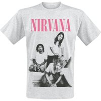 Nirvana T-Shirt - Bathroom Photo - S bis XXL - für Männer - Größe M - grau meliert  - Lizenziertes Merchandise! von Nirvana