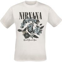 Nirvana T-Shirt - Heart Shape Box - S bis 3XL - für Männer - Größe M - weiß  - Lizenziertes Merchandise! von Nirvana