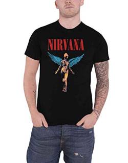 Nirvana T Shirt In Utero Angelic Band Logo Nue offiziell Herren Schwarz XXXXL von Nirvana