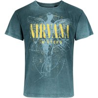 Nirvana T-Shirt - In Utero Dye - S bis XXL - für Männer - Größe M - türkis  - Lizenziertes Merchandise! von Nirvana