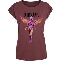 Nirvana T-Shirt - In Utero - S bis XXL - für Damen - Größe M - rot  - Lizenziertes Merchandise! von Nirvana