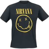 Nirvana T-Shirt - Smiley - S bis 4XL - für Männer - Größe 3XL - schwarz  - Lizenziertes Merchandise! von Nirvana