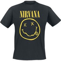 Nirvana T-Shirt - Smiley - S bis 4XL - für Männer - Größe 4XL - schwarz  - Lizenziertes Merchandise! von Nirvana