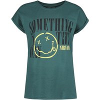Nirvana T-Shirt - Something In The Way - S bis XXL - für Damen - Größe L - blau  - Lizenziertes Merchandise! von Nirvana