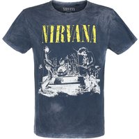 Nirvana T-Shirt - Stage - S bis 4XL - für Männer - Größe S - navy  - Lizenziertes Merchandise! von Nirvana