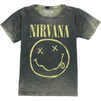 Nirvana T-Shirt für Kinder - Kids - Smiley - für Mädchen & Jungen - grün  - Lizenziertes Merchandise! von Nirvana