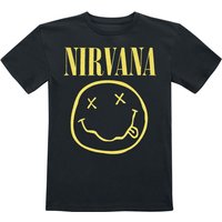 Nirvana T-Shirt für Kleinkinder - Kids - Smiley - für Mädchen & Jungen - schwarz  - Lizenziertes Merchandise! von Nirvana