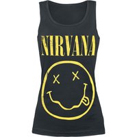 Nirvana Top - Smiley - S bis XL - für Damen - Größe M - schwarz  - Lizenziertes Merchandise! von Nirvana