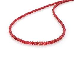 Rote Spinell-Halskette für Frauen, natürlicher Edelstein, handgefertigter Schmuck, Geschenk für Sie von NirvanaIN