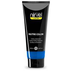 Nirvel NUTRE COLOR FLUOR Klein blau 200 mL professionelle Maske - temporäre Färbung - Ernährung und Helligkeit von Nirvel