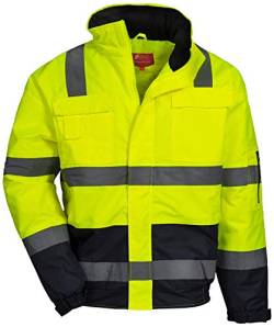 Nitras Herren Motion Tex Viz Pilotenjacke, Gelb, 3XL von Nitras