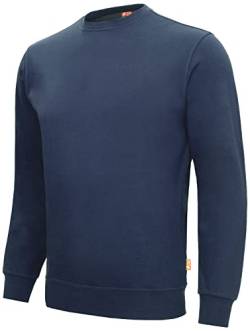 Nitras MOTION TEX LIGHT 7015 Arbeits-Pullover - leichter Baumwoll-Pulli - Sweater für die Arbeit - Marineblau - 3XL von Nitras