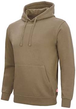 Nitras MOTION TEX LIGHT 7025 Arbeits-Kapuzen-Pullover - Pulli mit Kapuze - Hoodie für die Arbeit - Khaki - 6XL von Nitras