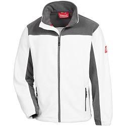 Nitras MOTION TEX PLUS Fleecejacke - windfeste Jacke für Freizeit & Arbeit in Weiß Größe XS von Nitras