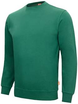 Nitras Motion TEX Light 7015 Arbeits-Pullover - Leichter Baumwoll-Pulli - Sweater für die Arbeit - Grün - 2XL von Nitras
