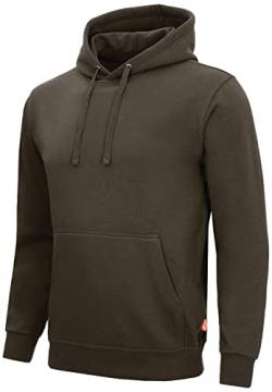 Nitras Motion TEX Light 7025 Arbeits-Kapuzen-Pullover - Pulli mit Kapuze - Hoodie für die Arbeit - Braun - 3XL von Nitras