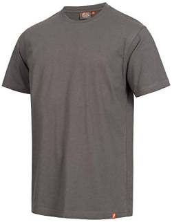 Nitras Motion TEX Light Arbeits-T-Shirt - Kurzarm-Hemd aus 100% Baumwolle - für die Arbeit - Grau - 2XL von Nitras