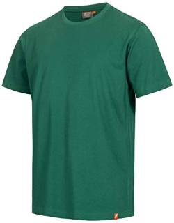 Nitras Motion TEX Light Arbeits-T-Shirt - Kurzarm-Hemd aus 100% Baumwolle - für die Arbeit - Grün - XL von Nitras